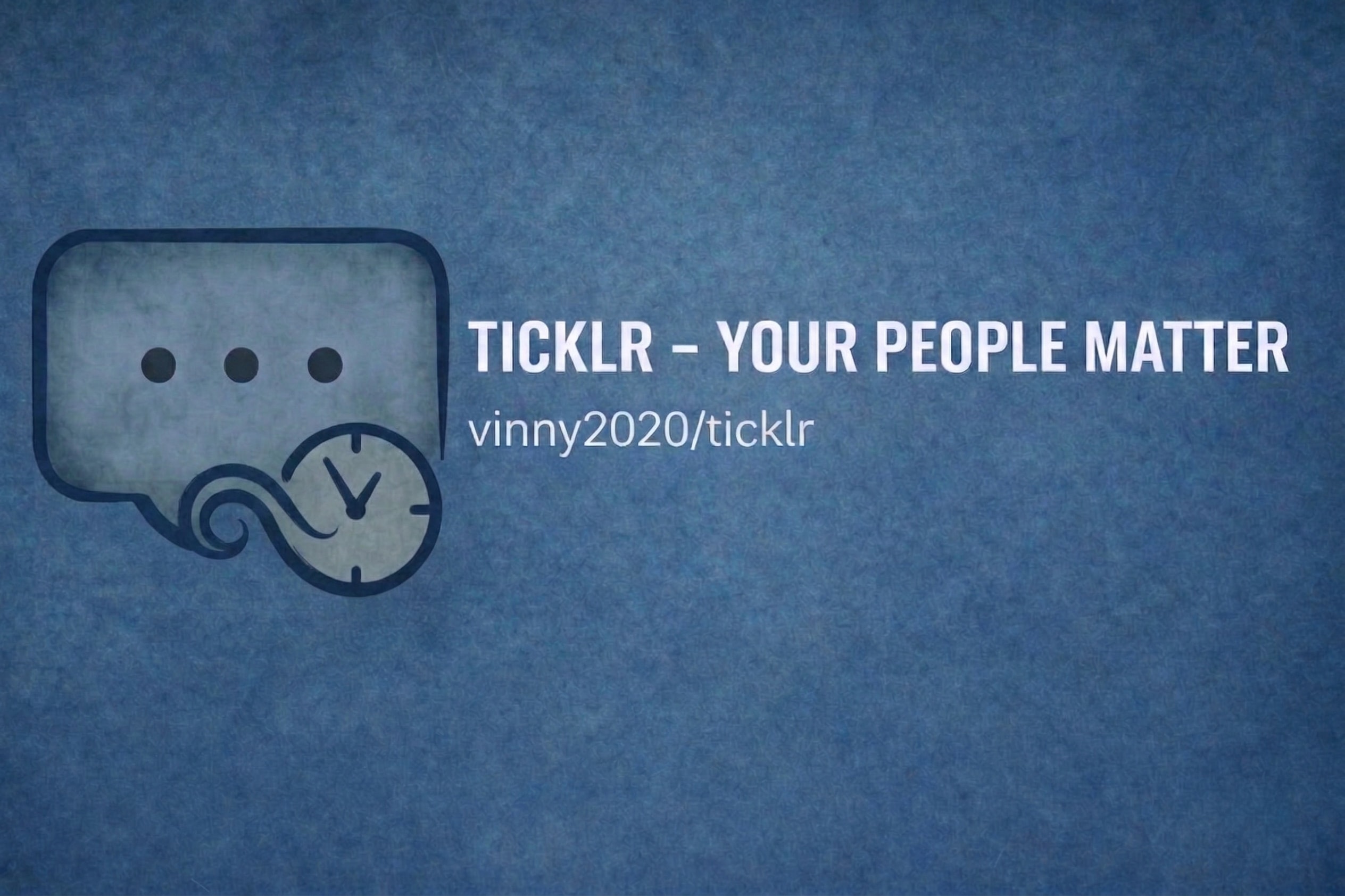 Ticklr app — contact list and reminder view